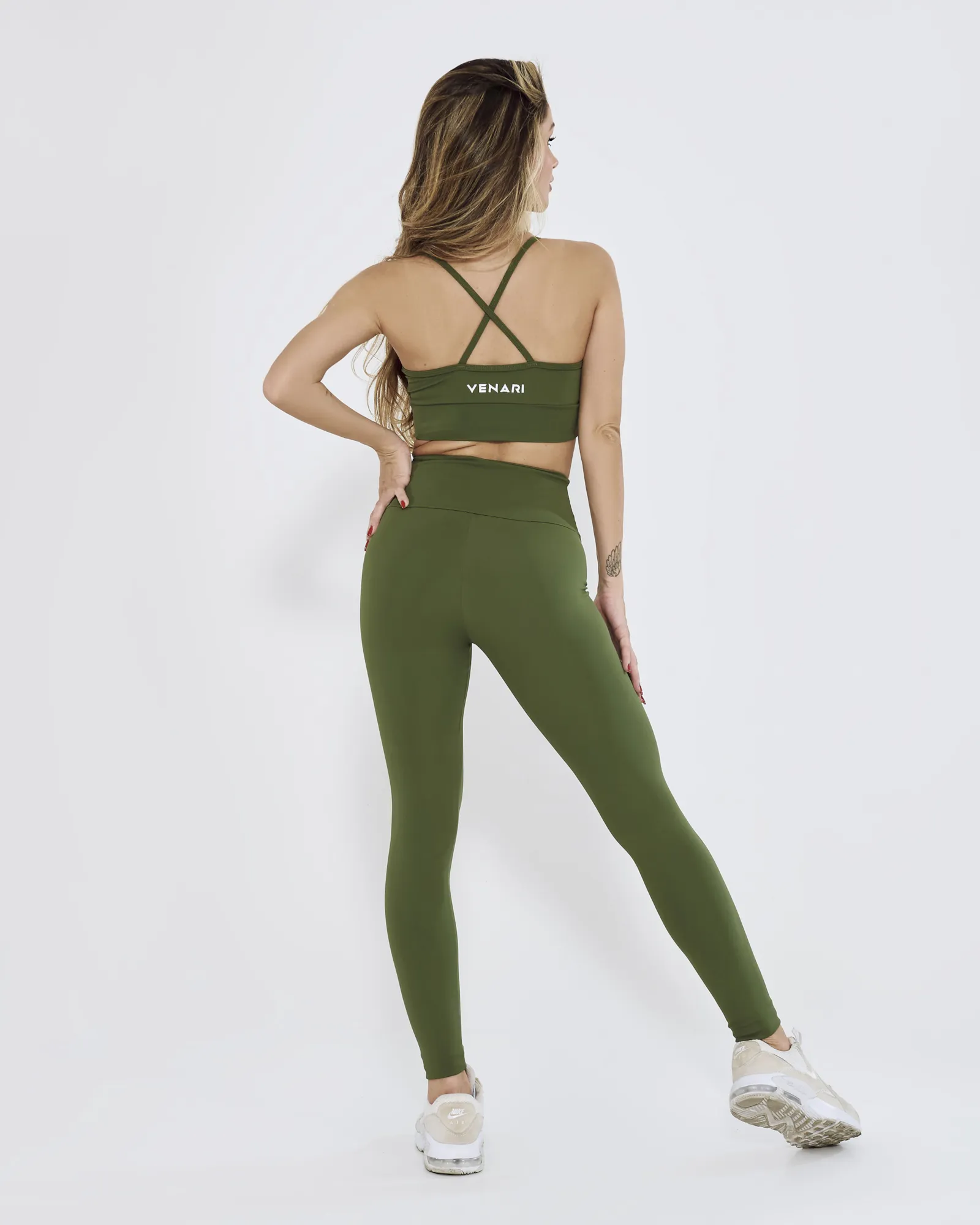 Calça Legging Básica Verde Militar