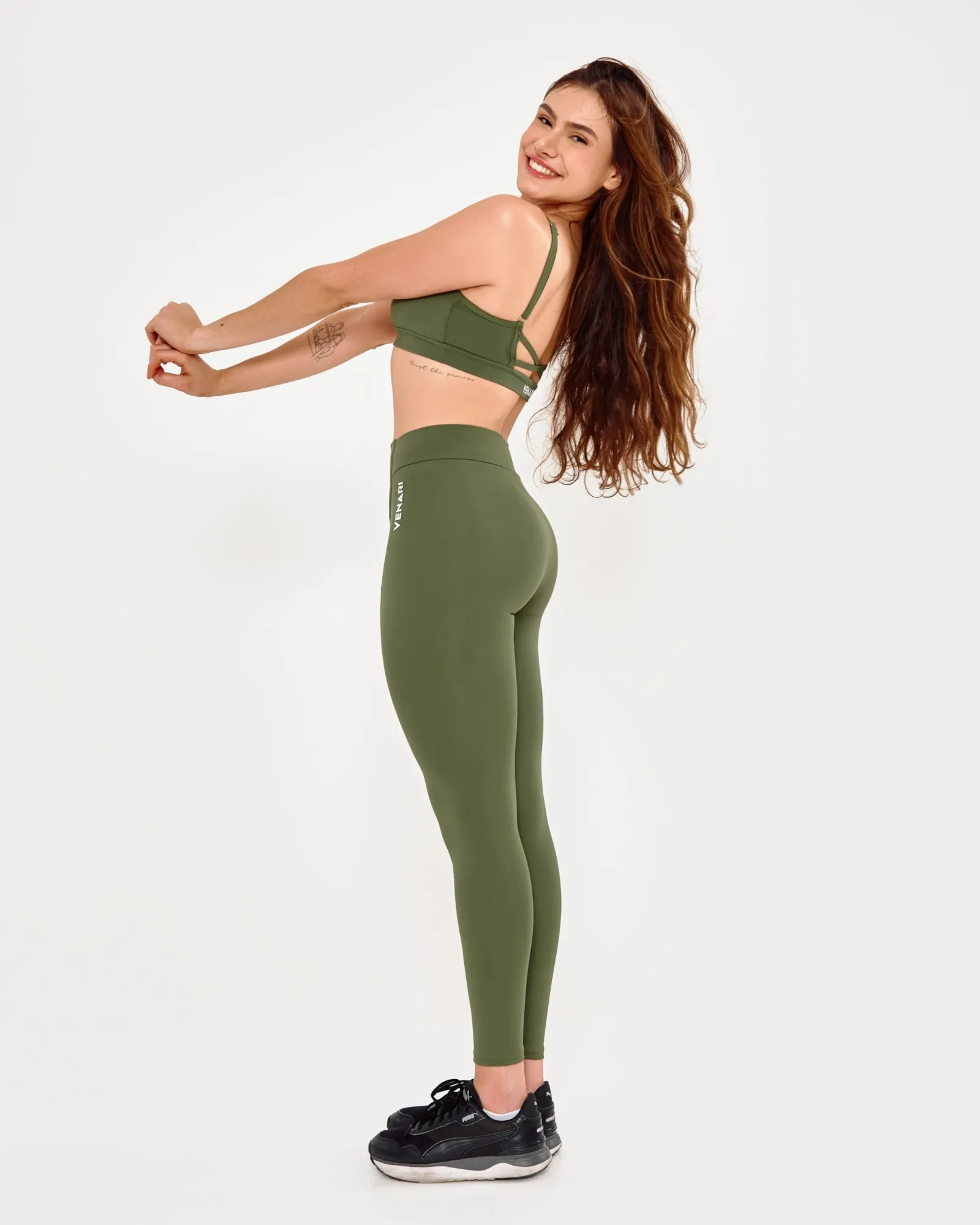 Calça Legging Pump Verde Militar