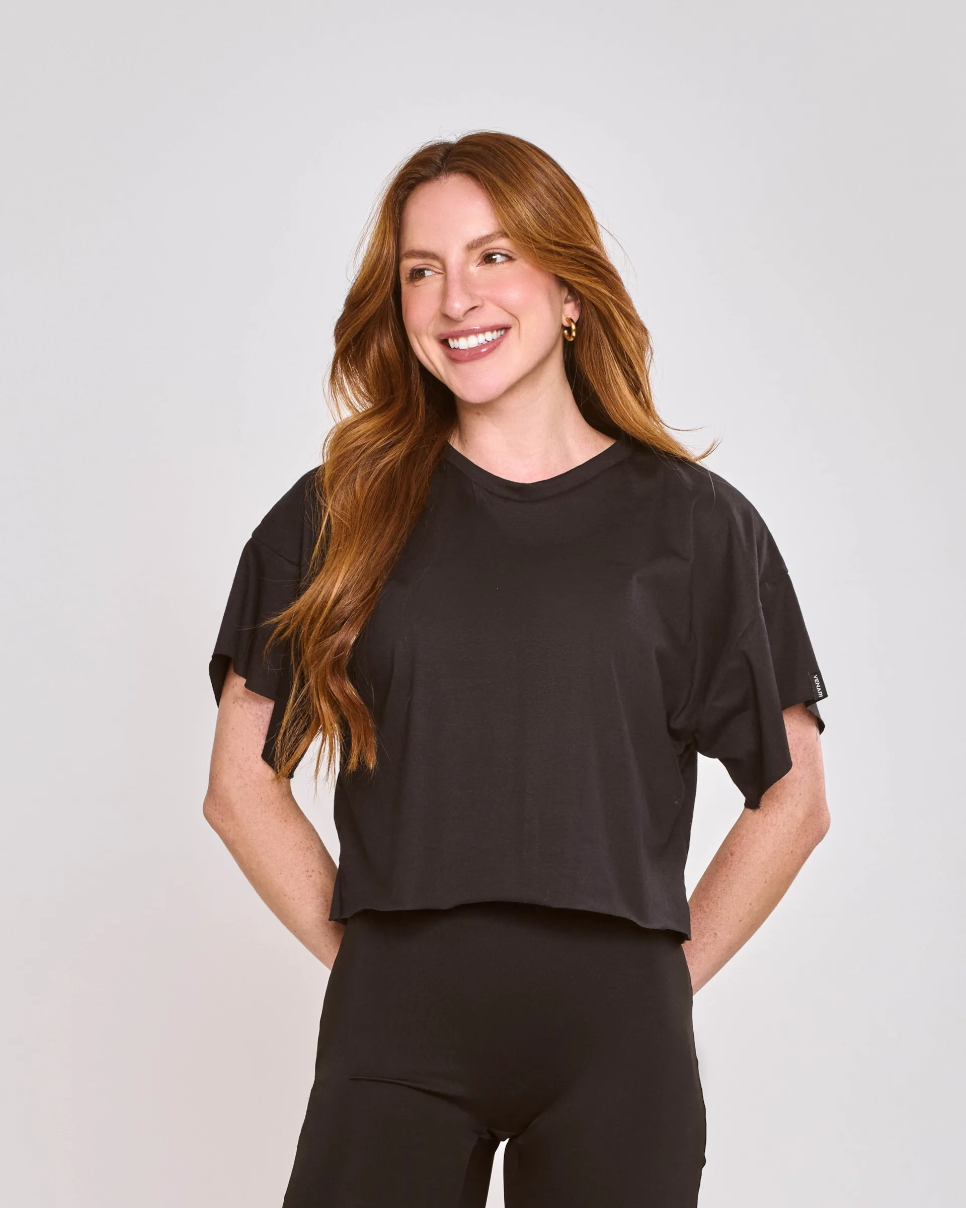 Cropped Basic Preto