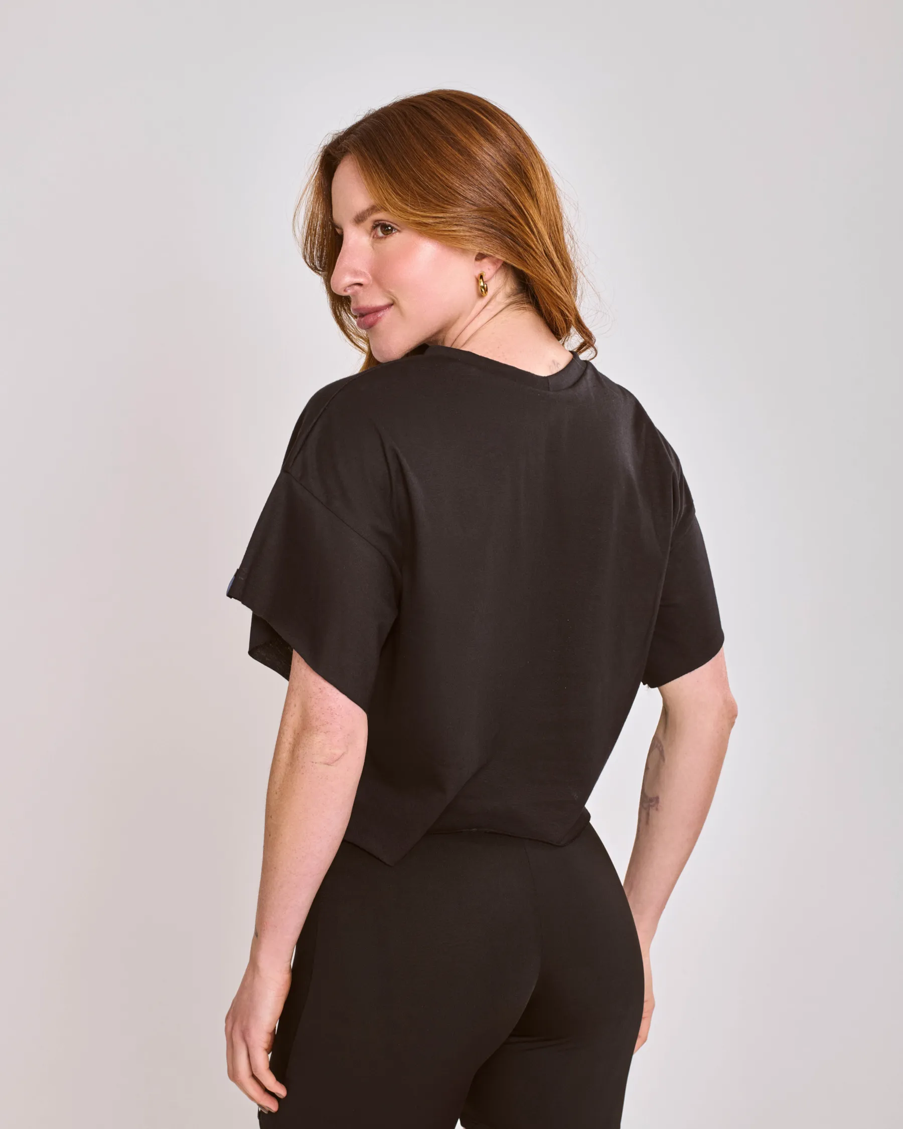 Cropped Basic Preto