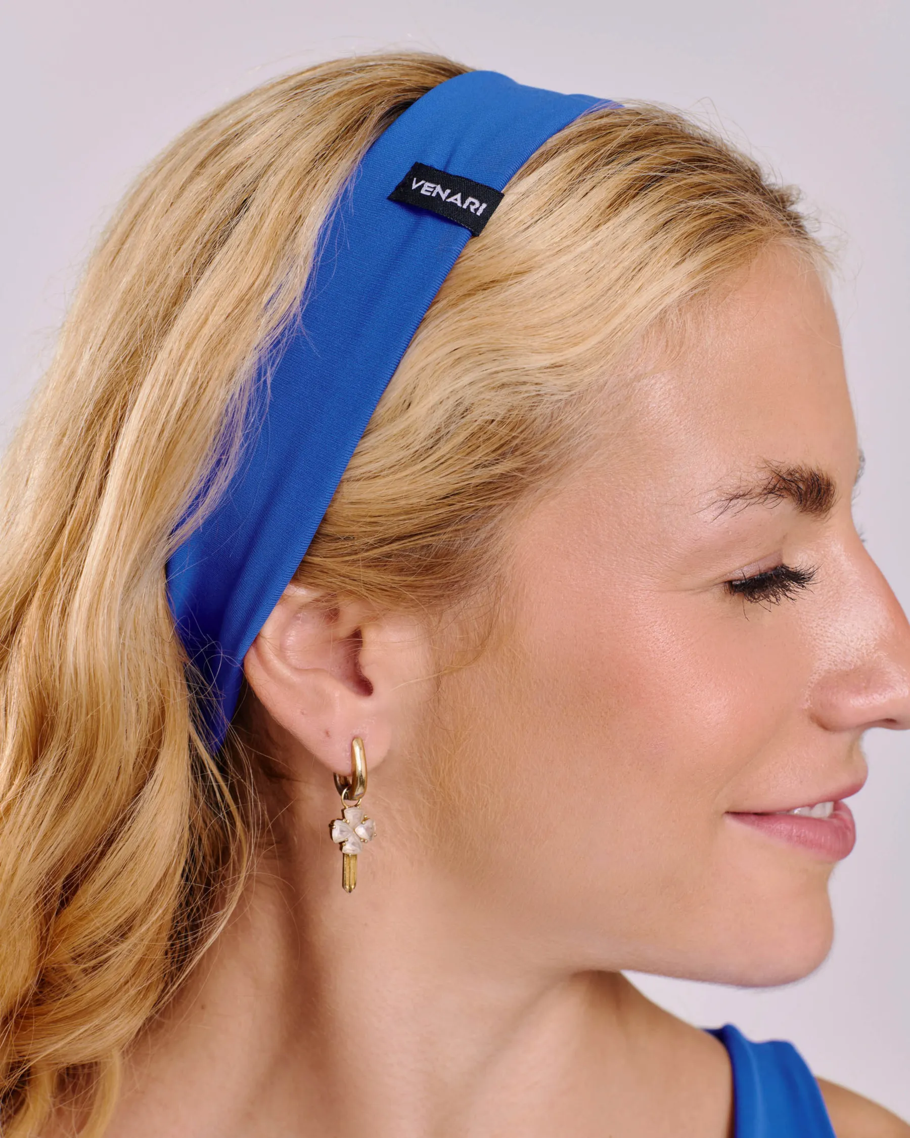 Faixa De Cabelo Aura Azul Royal
