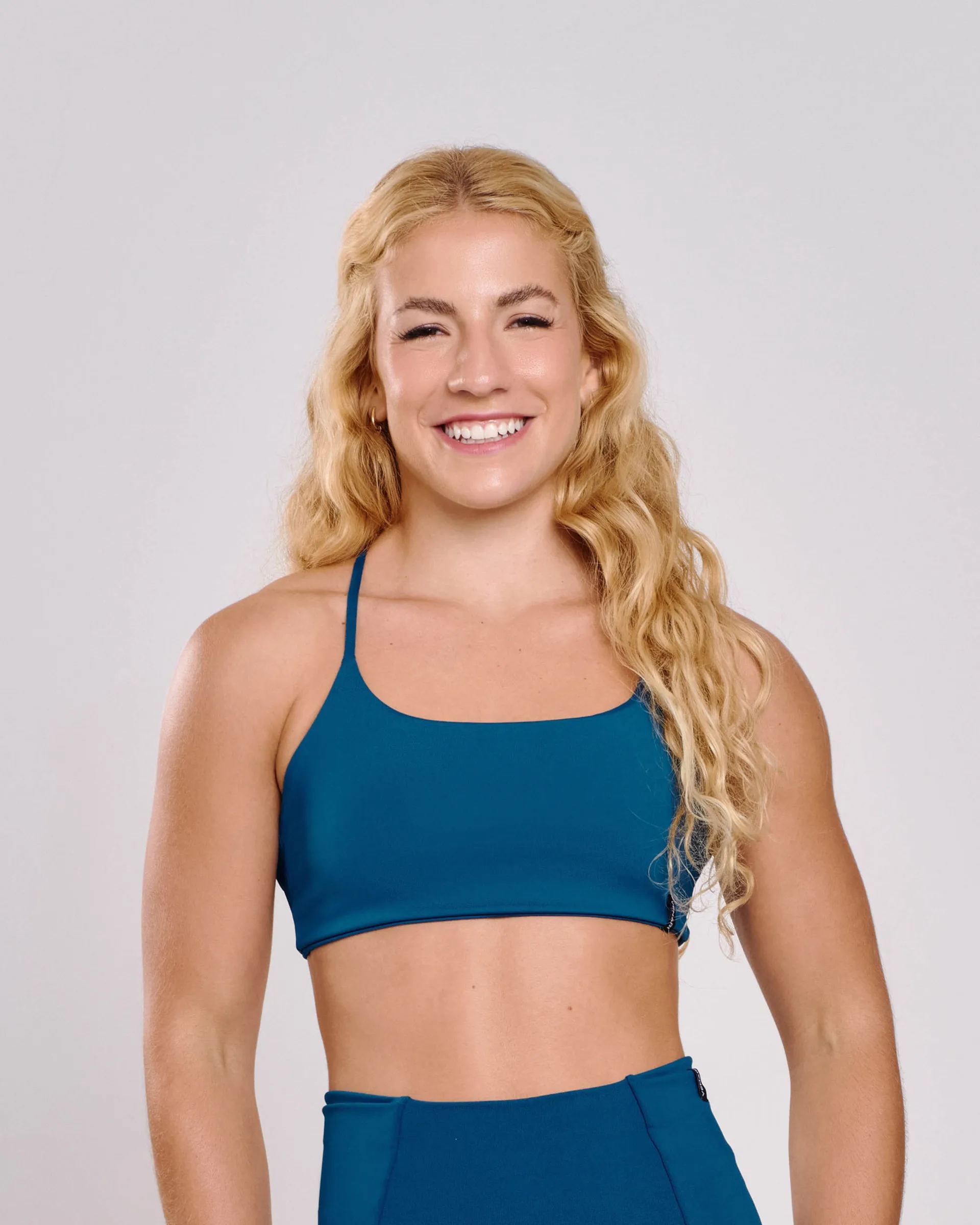 Top Básico Ajustável Azul Profundo Ju Mamute