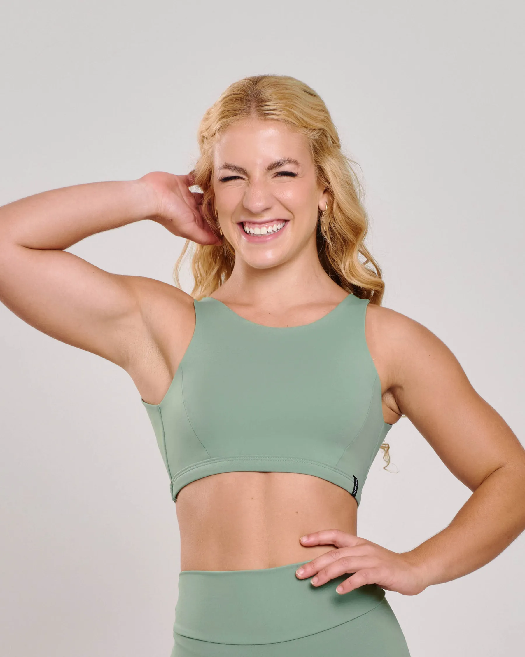 Top Cropped Aura Pistache Ju Mamute
