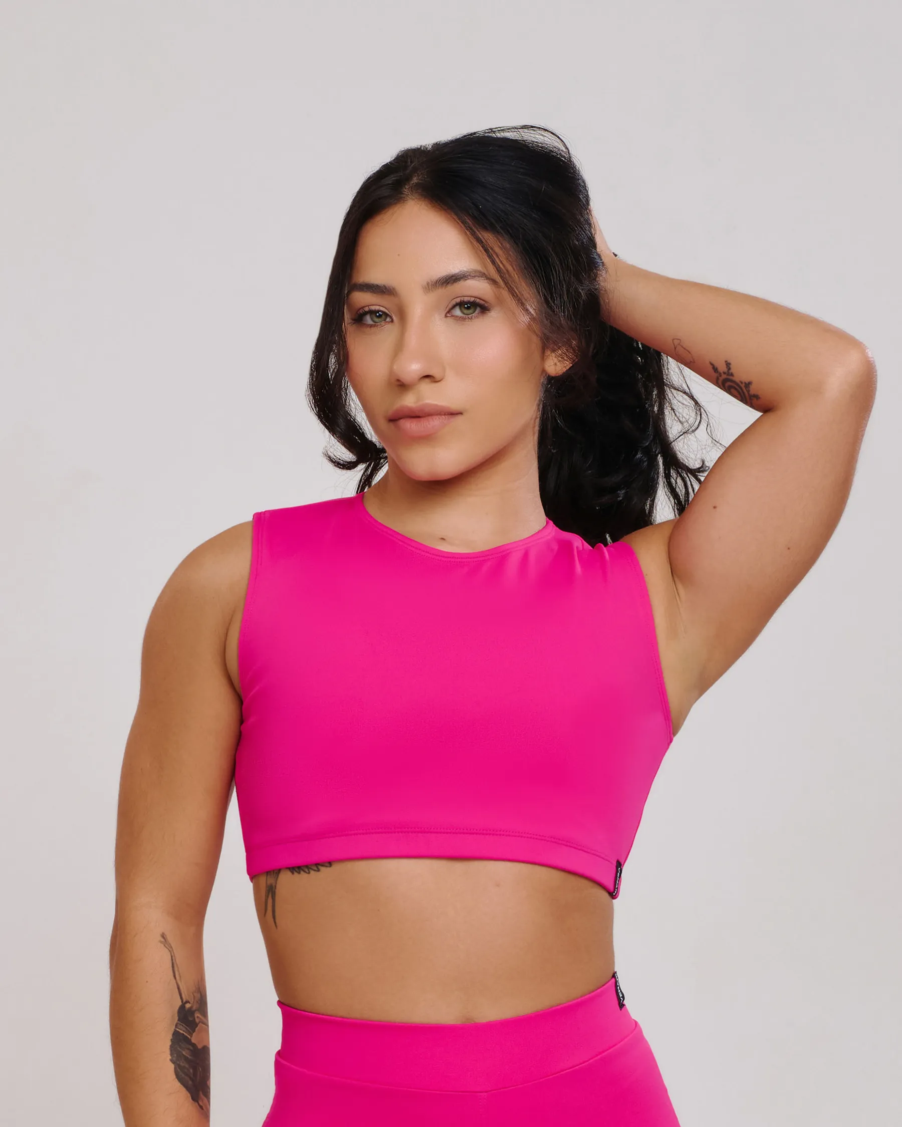 Top Cropped Isa Rosa Pink