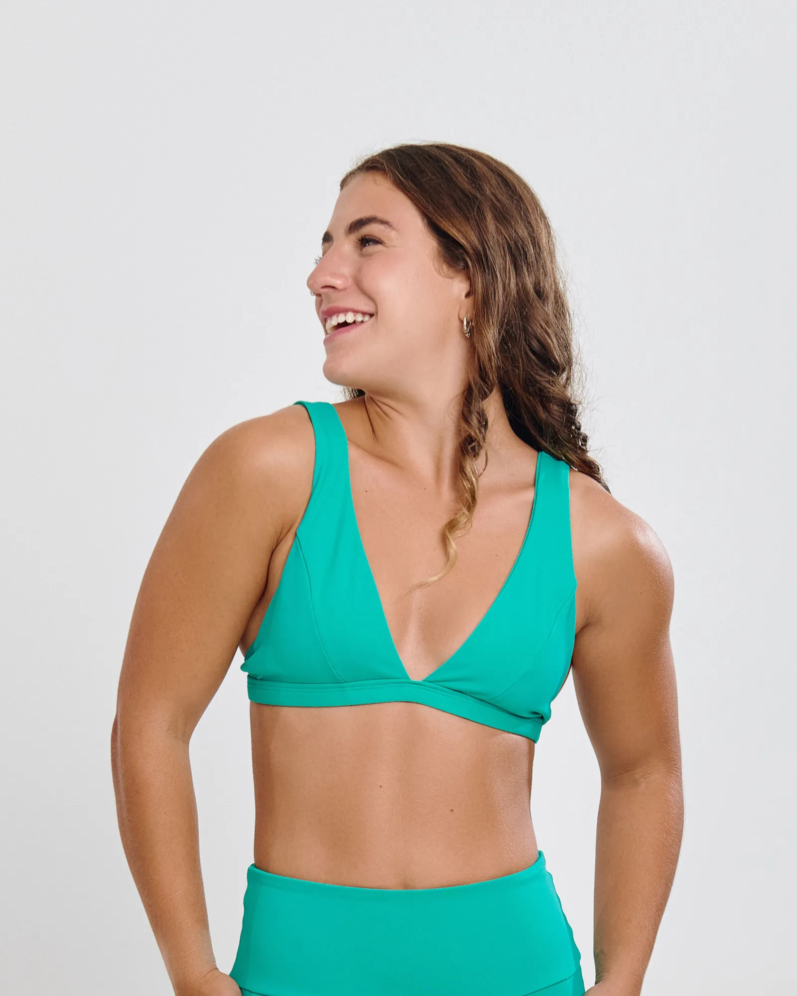 Top Decotado Ju Mamute Verde Aqua