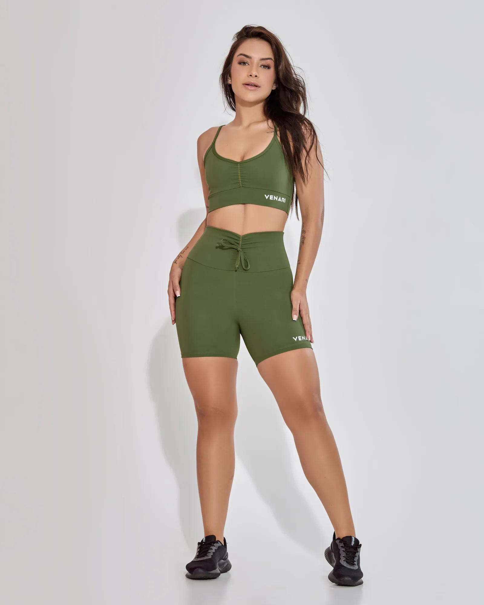 Top Franzido Verde Militar