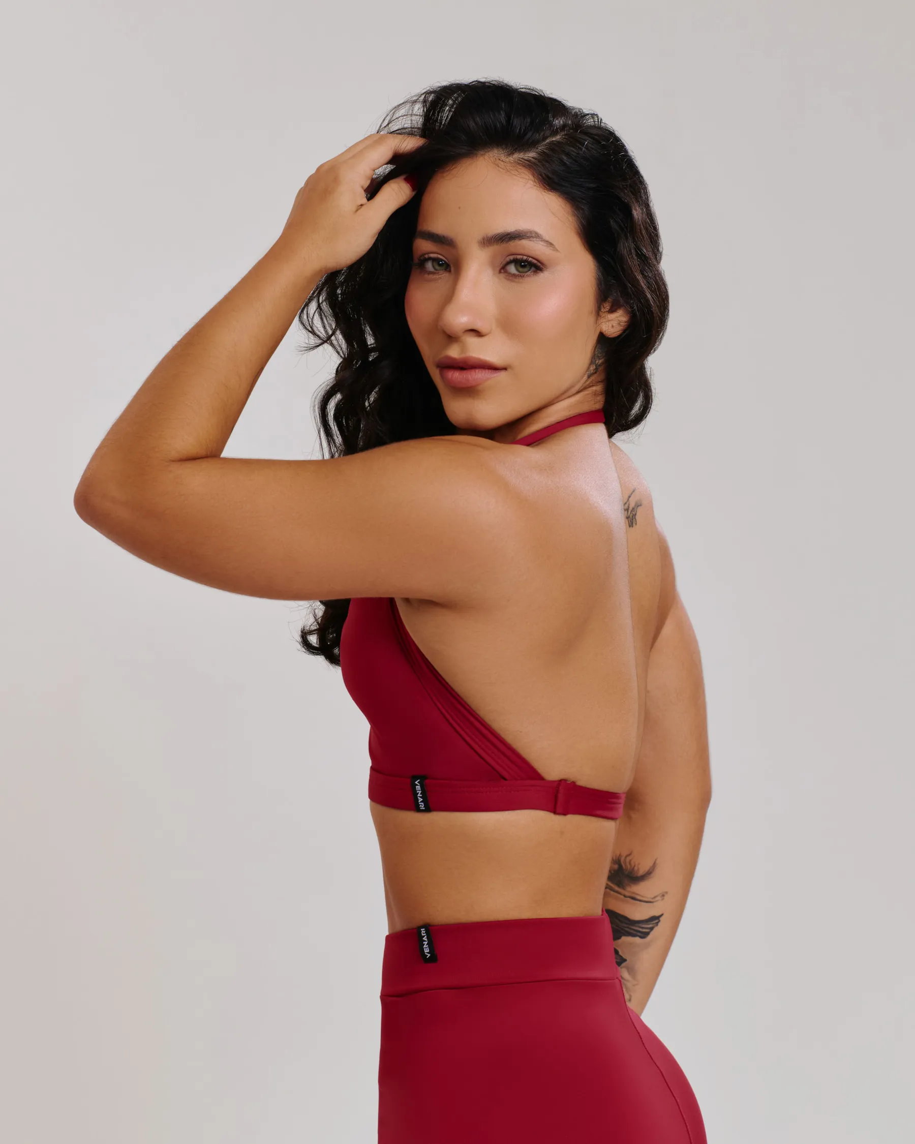 Top Frente Única Isa Deep Red