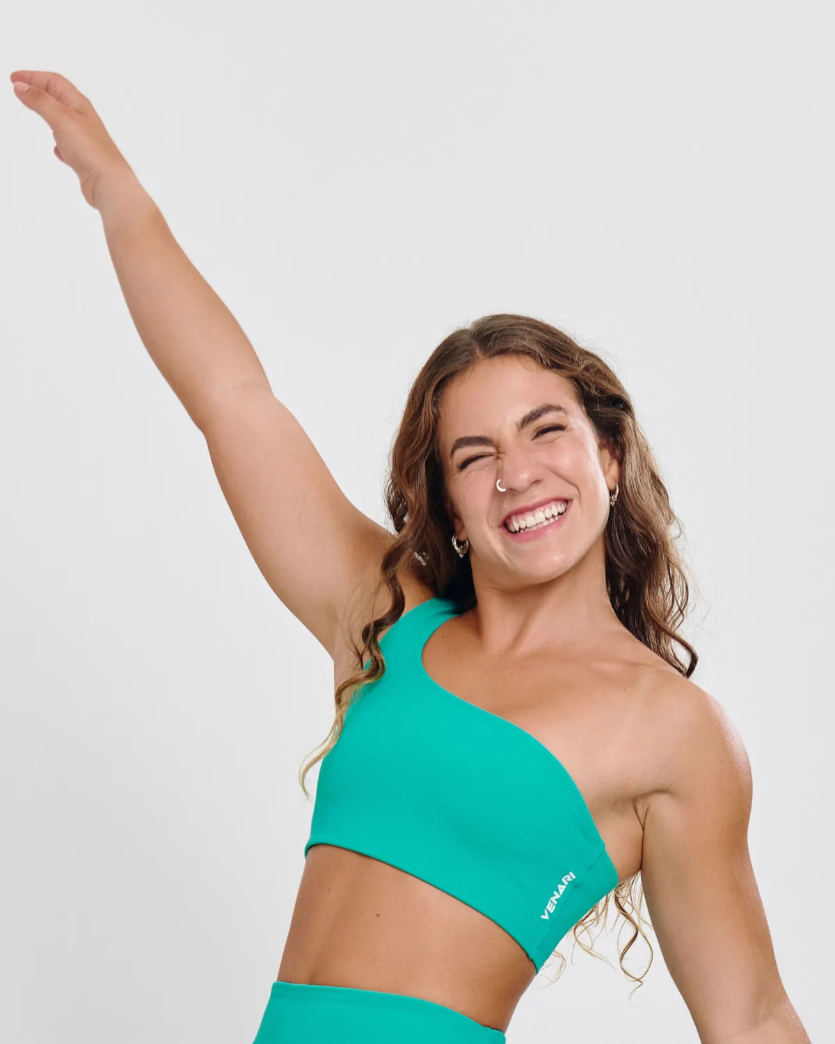 Top Ombro Único Ju Mamute Verde Aqua